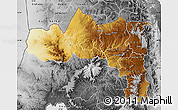 Physical Map of Tigray, desaturated