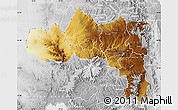Physical Map of Tigray, lighten, desaturated