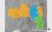 Political Map of Tigray, desaturated