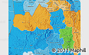 Political Map of Tigray, political shades outside