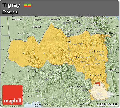 Savanna Style Map of Tigray