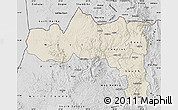 Shaded Relief Map of Tigray, desaturated