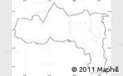 Blank Simple Map of Tigray, cropped outside, no labels