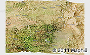 Satellite Panoramic Map of South