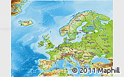 Physical 3D Map of Europe