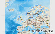 Shaded Relief 3D Map of Europe