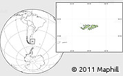 Savanna Style Location Map of Falkland Islands (Islas Malvinas), blank outside