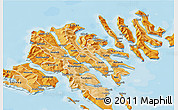Political Shades 3D Map of Eysturoyar