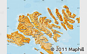 Political Shades Map of Eysturoyar