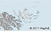 Gray 3D Map of Norderøerne
