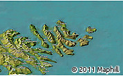 Satellite 3D Map of Norderøerne