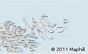 Silver Style 3D Map of Norderøerne