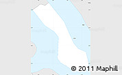 Silver Style Simple Map of Húsar
