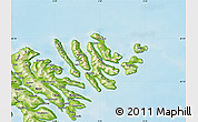 Physical Map of Norderøerne