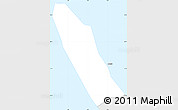 Silver Style Simple Map of Mikladal