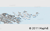 Gray Panoramic Map of Norderøerne