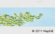Physical Panoramic Map of Norderøerne