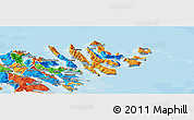 Political Panoramic Map of Norderøerne