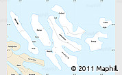 Classic Style Simple Map of Norderøerne