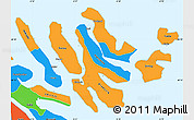Political Simple Map of Norderøerne