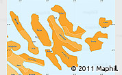 Political Shades Simple Map of Norderøerne
