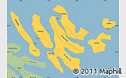 Savanna Style Simple Map of Norderøerne