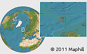 Satellite Location Map of Skálavík