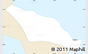 Classic Style Simple Map of Skálavík, single color outside