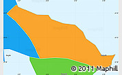 Political Simple Map of Skálavík