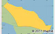 Savanna Style Simple Map of Skálavík