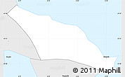 Silver Style Simple Map of Skálavík