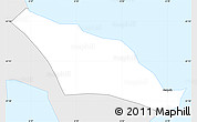 Silver Style Simple Map of Skálavík, single color outside