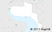 Silver Style Simple Map of Kvívík