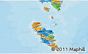 Political 3D Map of Hvalba