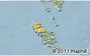 Savanna Style 3D Map of Hvalba