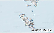 Silver Style 3D Map of Hvalba