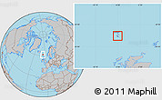 Gray Location Map of Hvalba