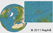 Satellite Location Map of Hvalba
