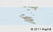 Classic Style Panoramic Map of Hvalba