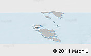 Gray Panoramic Map of Hvalba, single color outside