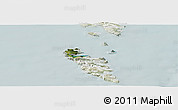 Satellite Panoramic Map of Hvalba, lighten