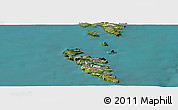 Satellite Panoramic Map of Hvalba