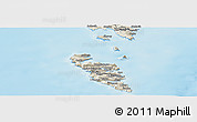 Shaded Relief Panoramic Map of Hvalba