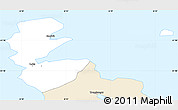 Classic Style Simple Map of Hvalba