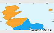 Political Simple Map of Hvalba