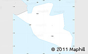 Silver Style Simple Map of Sumba