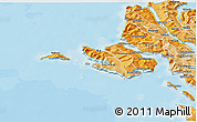 Political Shades 3D Map of Vågø