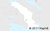 Silver Style Simple Map of Miðvág