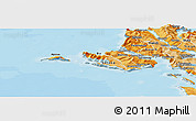 Political Shades Panoramic Map of Vågø
