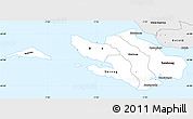 Silver Style Simple Map of Vågø
